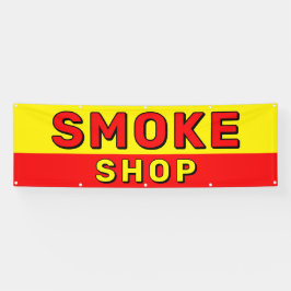Rauchshop Rot-Gelb-Schwarzwerbung Banner