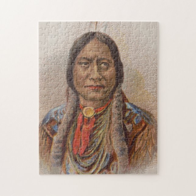 Rauchsignale: Lakota-Indianerschiff sitzt Bull (Vertikal)