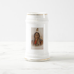 Rauchsignale: Lakota-Indianerschiff sitzt Bull Bierglas