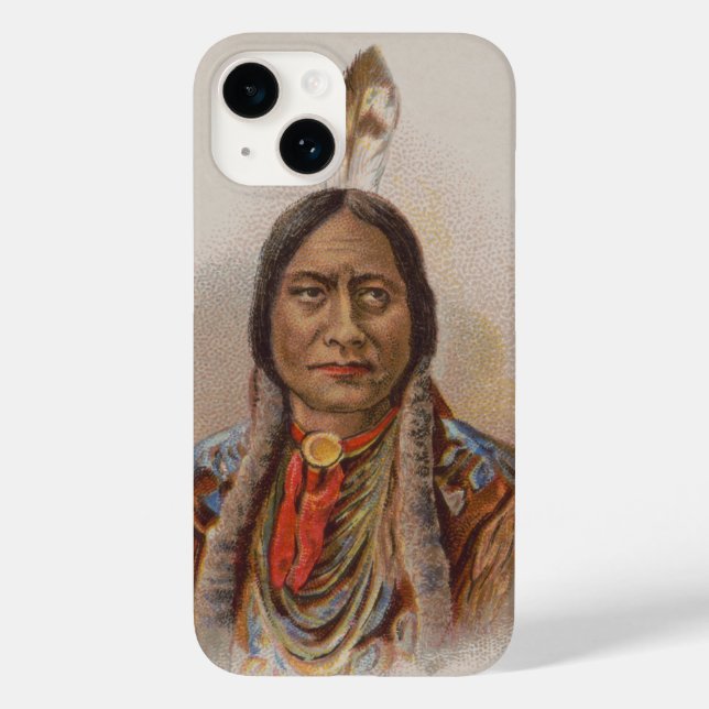 Rauchsignale: Lakota-Indianerschiff sitzt Bull Case-Mate iPhone 14 Hülle (Rückseite)