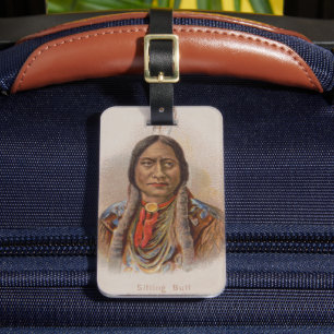 Rauchsignale: Lakota-Indianerschiff sitzt Bull Gepäckanhänger
