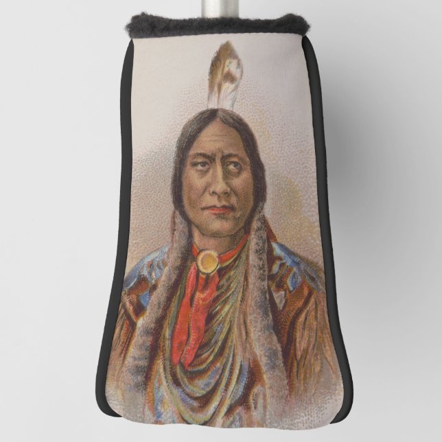 Rauchsignale: Lakota-Indianerschiff sitzt Bull Golf Headcover (Rotieren 90)