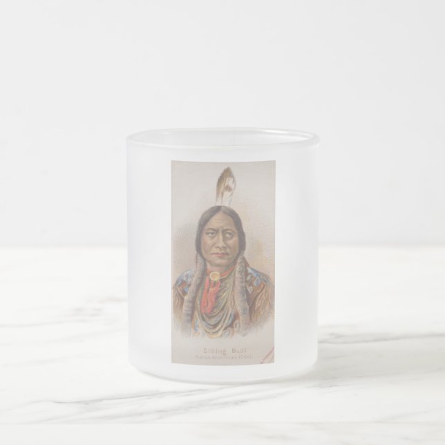 Rauchsignale: Lakota-Indianerschiff sitzt Bull Mattglastasse (Mittel)