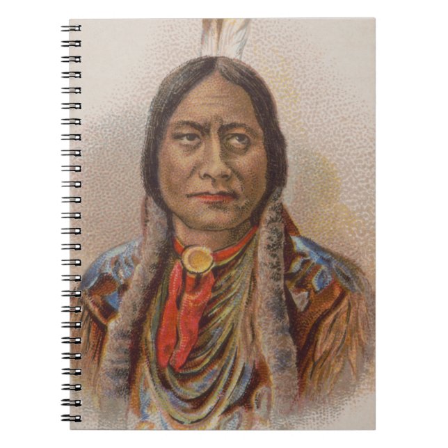Rauchsignale: Lakota-Indianerschiff sitzt Bull Notizblock (Vorderseite)