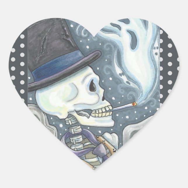 RAUCHSKELETON, FRIEDHOF STICKERS SHEET (Vorderseite)