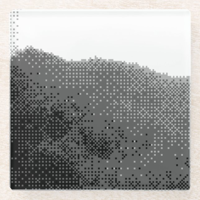 raue Berge Glasuntersetzer (Vorderseite)