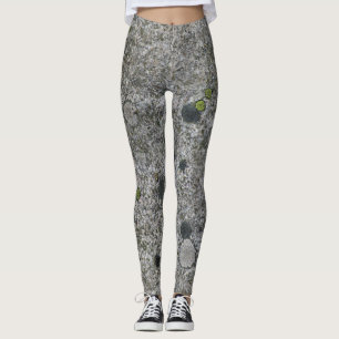 Raue Geologie-graue Granit-Felsenbeschaffenheit Leggings