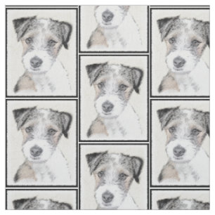 Raue Malerei Russells Terrier - ursprüngliche Stoff