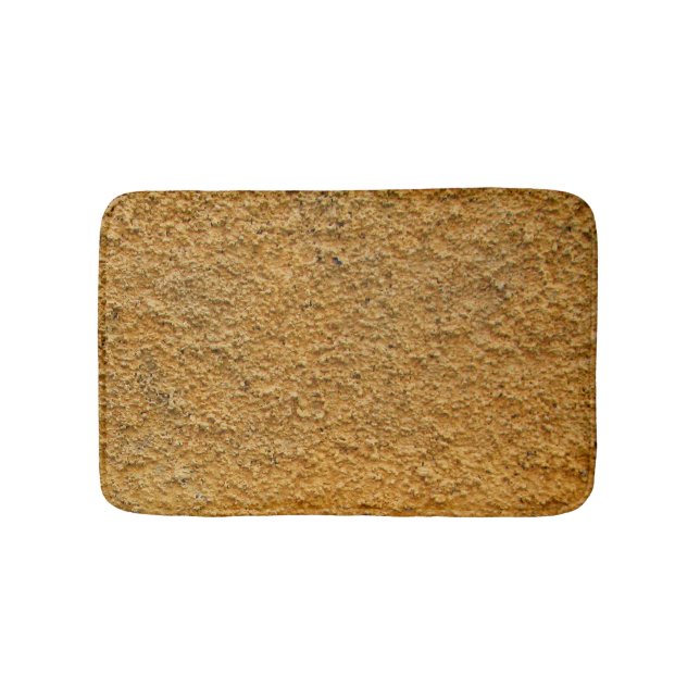 Raue rohe Beton gelbe Bau-Wand Badematte (Vorderseite)