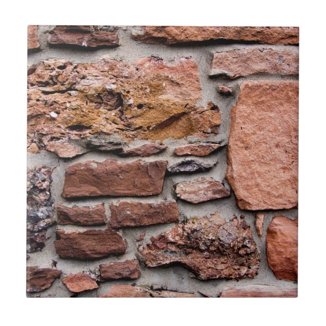Raue roter Sandstein-Wand Fliese (Vorderseite)