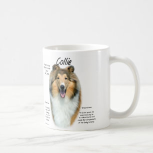 Raue Sable-Collie-Tasse Kaffeetasse