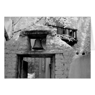 Rauer Adobe-Glocke im Eingangsbereich, Santa Fe, N