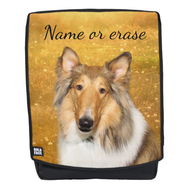 Rauer Collie Rucksack (Vorderseite)