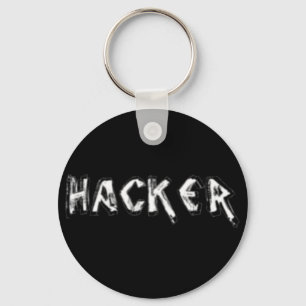 Rauer Schriftart des Deluxe Hackers Schlüsselanhänger