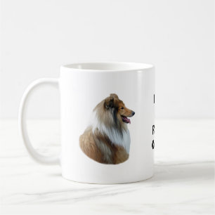 Raues Colliehundeporträt-Foto Kaffeetasse