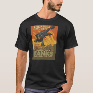 Raues Leckerei-EM verbinden Behälter T-Shirt