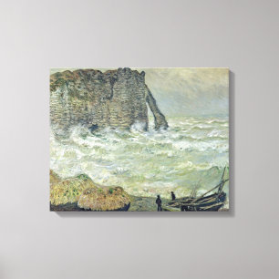 Raues Meer Claude Monets bei Etretat, 1883 Leinwanddruck