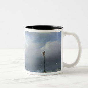 Raues Meer in stürmischem Wetter, 1846 Zweifarbige Tasse