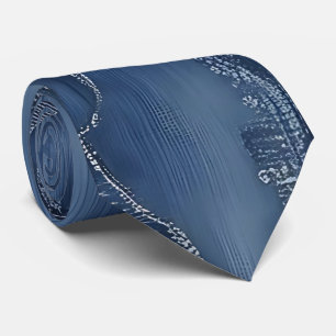 Rauhe Denim-inspirierte Krawatte