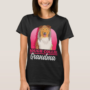 Rauher Collie Oma Langhaar Collies Hunde T-Shirt