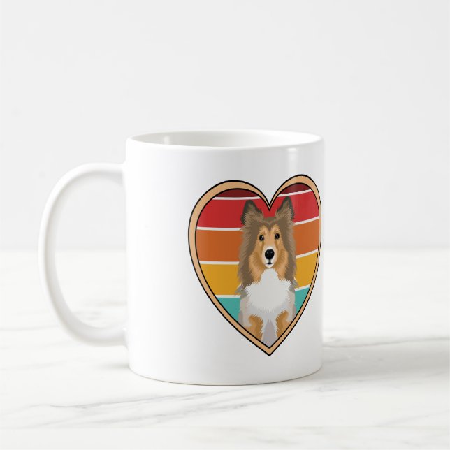 Rauhhaar Collie Kaffeetasse (Links)