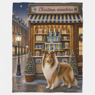 Rauhhaar Collie Urlaub Fleecedecke