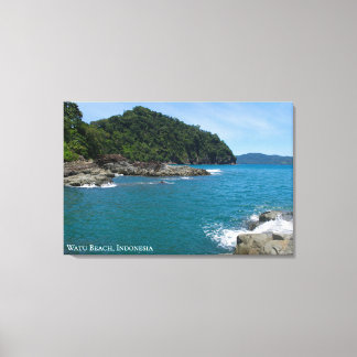 Rauhige Meeresstrand Landschaft Reise Foto Indones Leinwanddruck