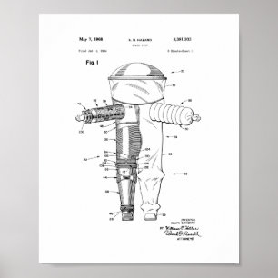 Raum-Anzugs-Patent Poster