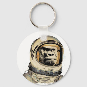 Raum    apeGorila espacial Raum-Affe Singe de l'e Schlüsselanhänger