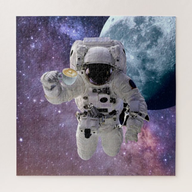 Raum, Astronaut, Puzzle für Kaffee (Vertikal)