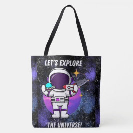 RAUM, ASTRONAUT, UFO, ROCKETSHIPS, UNIVERSUM TASCHE