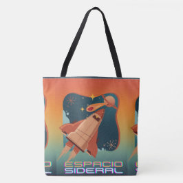 RAUM, ASTRONAUT, UFO, ROCKETSHIPS, UNIVERSUM TASCHE