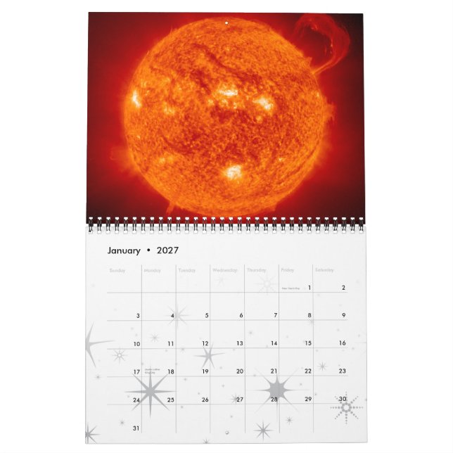 Raum-Astronomie-Kalender des Sonnensystem-2015 Kalender (Jan 2027)