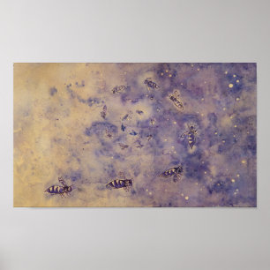 Raum-Bienen-Plakat Poster