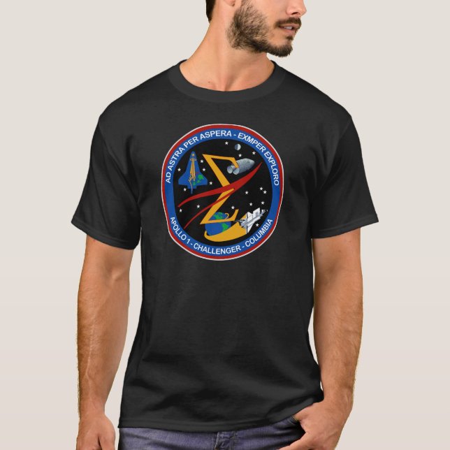 Raum-Flug-Denkmal T-Shirt (Vorderseite)