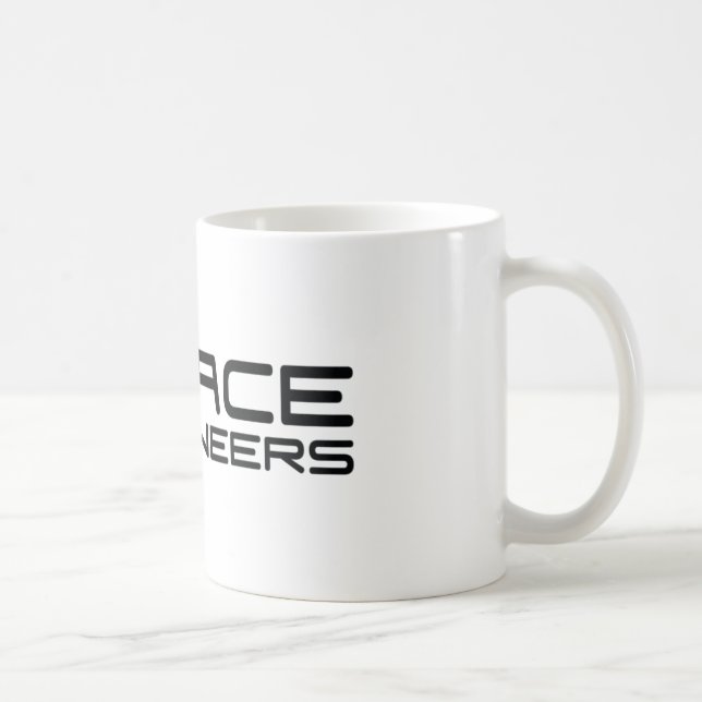 Raum führt klassisches weißes Tasse Se-Logo aus (Rechts)