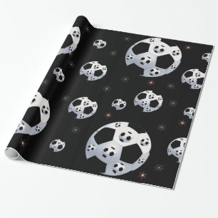 Raum-Fußball-Packpapier Geschenkpapier