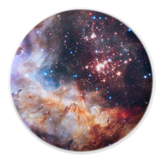 Raum/Galaxie Keramikknauf (Vorderseite)