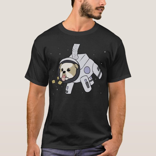 Raum-Hund T-Shirt (Vorderseite)