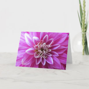 Raum-Innere danken Ihnen lila Blumen-Foto Dankeskarte