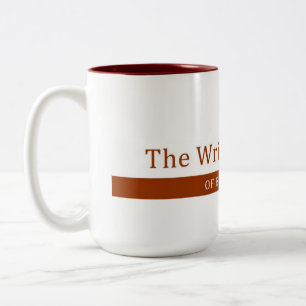 Raum-Kaffee-Tasse des Verfassers Zweifarbige Tasse