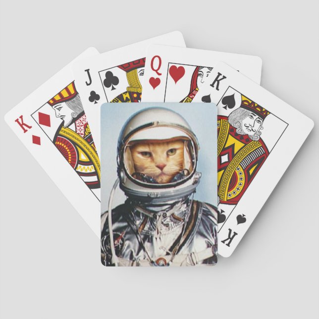 Raum-Katze Spielkarten (Rückseite)