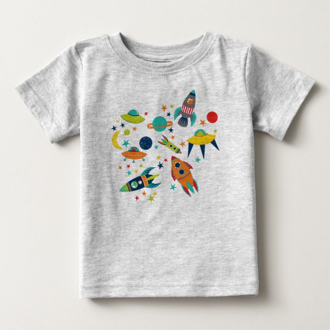 Raum-Kinder Baby T-shirt (Vorderseite)