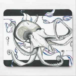 Raum-Krake Mousepad