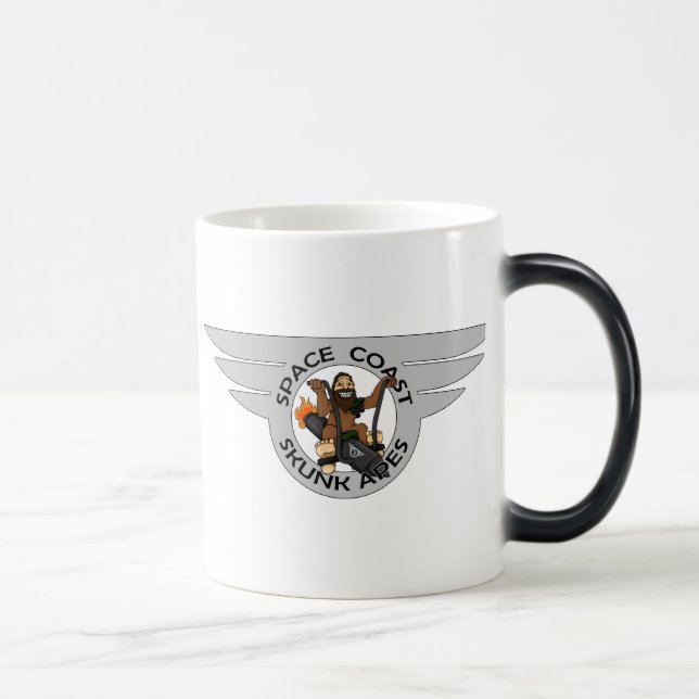 Raum-Küsten-Stinktier-Affen-TwoTone Tasse (Rechts)