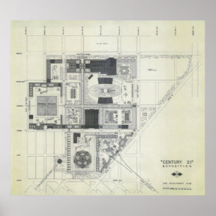 Raum-Nadel-Luftkonzept, das 2 zeichnet Poster