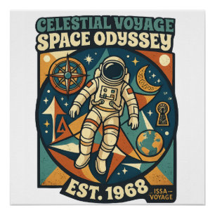 Raum-Odyssee – Kosmisches Abenteuer für Weltraumli Poster