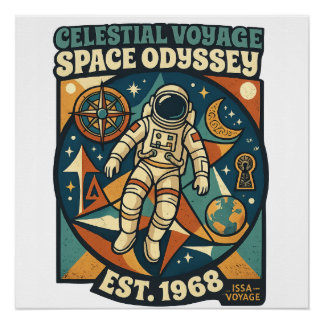 Raum-Odyssee – Kosmisches Abenteuer für Weltraumli Poster