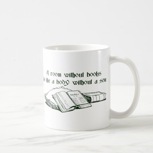 Raum ohne Bücher Kaffeetasse (Rechts)