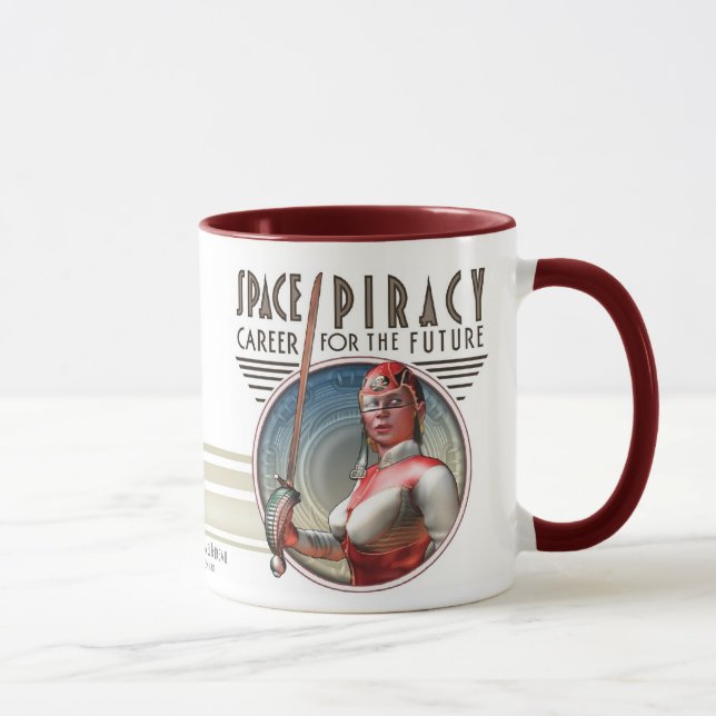 Raum-Piraterie-Tasse Tasse (Rechts)